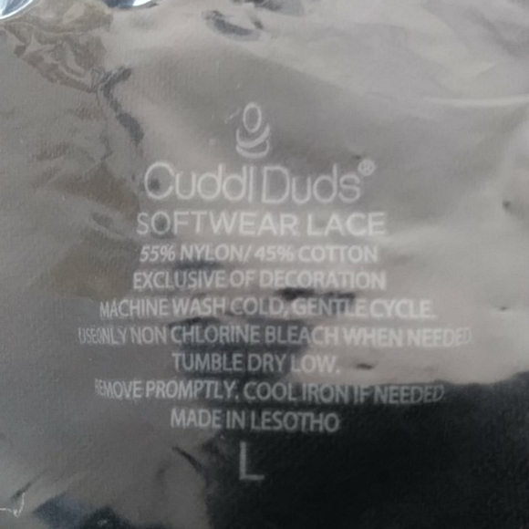 Cuddl Duds Large long sleeve black - Picture 2 of 7